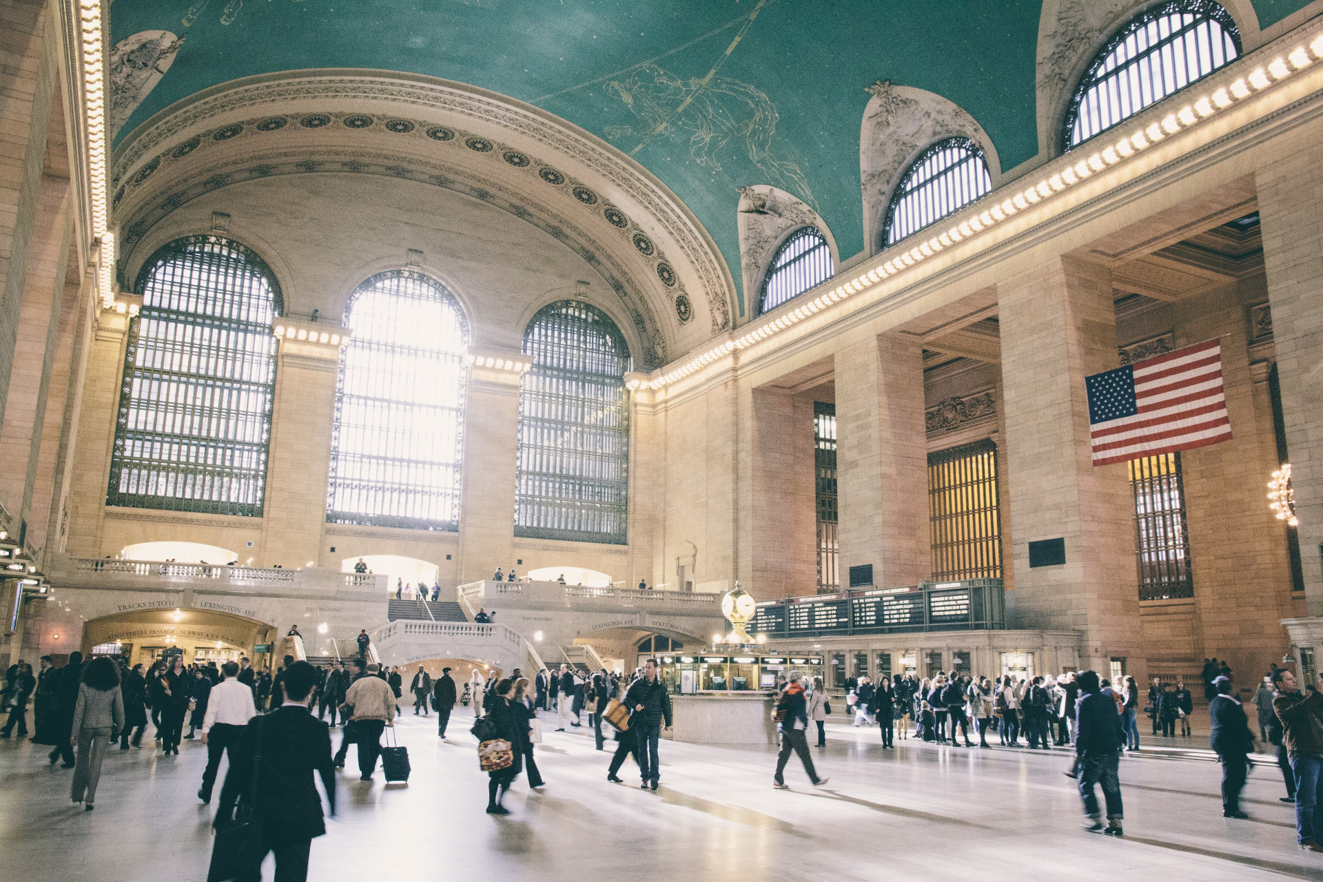 The hall of the New York Grand Central Terminal